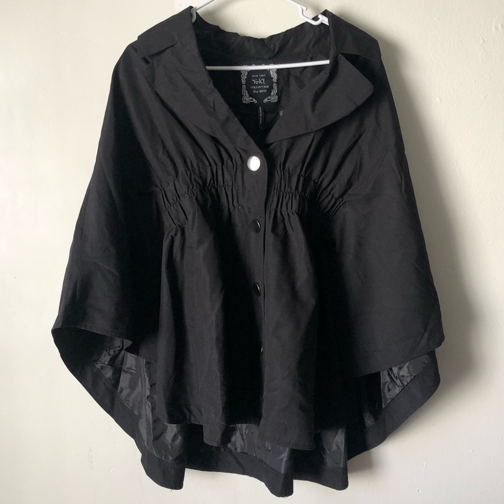 NWT Yoki Black Chic Poncho Jacket - Picture 2 of 6
